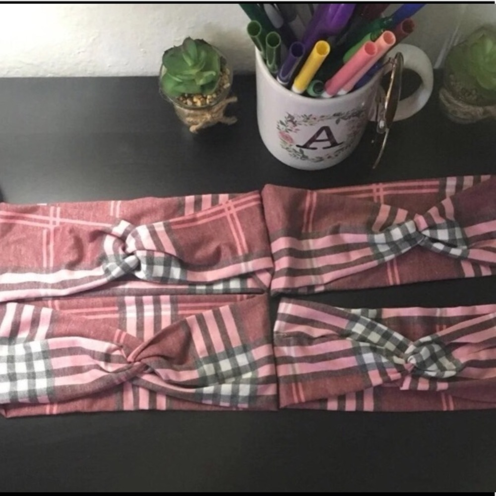 4 handmade headbands